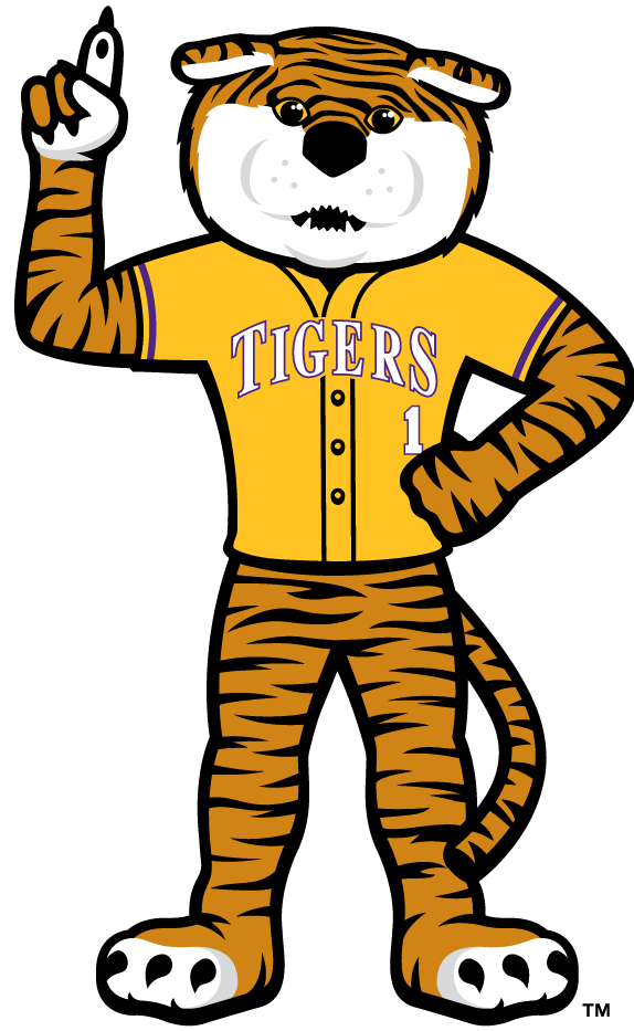 LSU Tigers 2014-Pres Mascot Logo vinyl decal